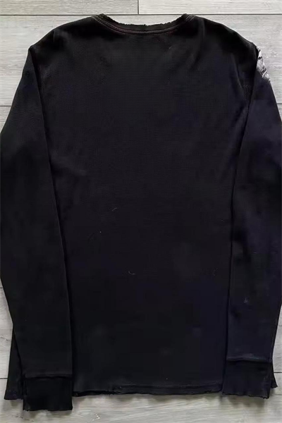 Siyah Vintage Angel Affliction Cyber Grunge Uzun Kollu İnce Sweatshirt