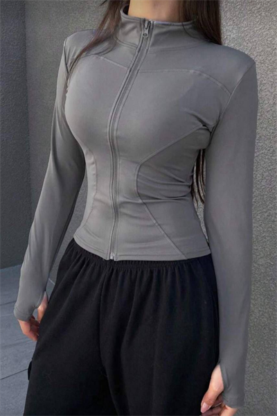 Smoke Benz Zipper Sport Blouse