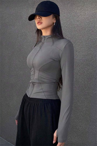 Smoke Benz Zipper Sport Blouse