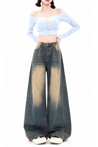 Superbaggy Tint Yıkamalı Sarı Y2K Jean