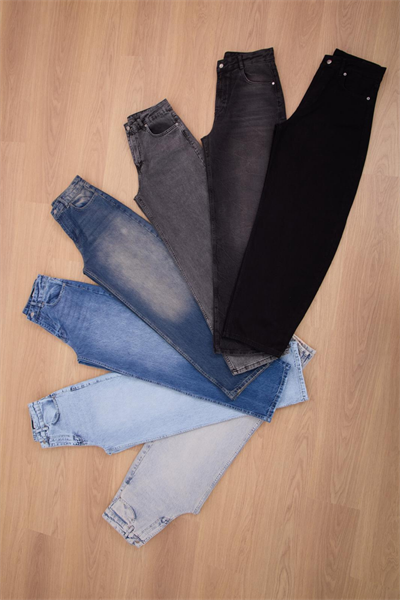 Tint Mavi Skater Paça Yüksek Bel Pantolon