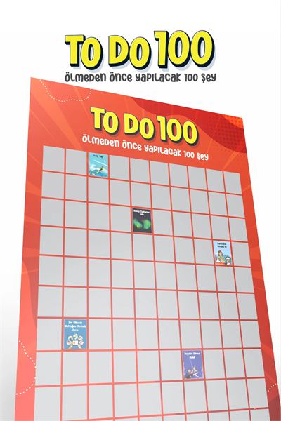 To Do 100 | Ölmeden Önce Yapılacak 100 Şey | Kazı Kazan Poster