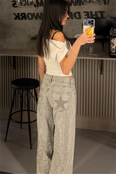 Viral Star Shine Wide Leg Jean
