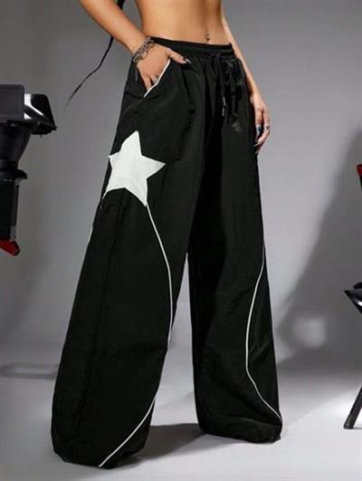 White Star Black Oversize Eşofman