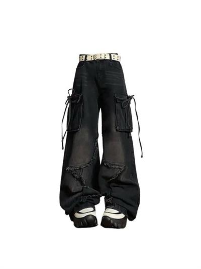 Y2k Cargo Pocket Star Live Jean