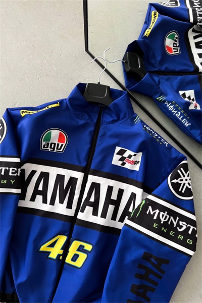 YAMAHA Baskılı Fermuarlı Paraşüt Ceket
