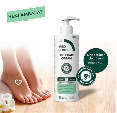 MED-COVER Ayak Bakım Kremi x 2 adet– Uyumlu & Hassas Ciltlere Özel (%10 Üre, Shea Butter, Beeswax