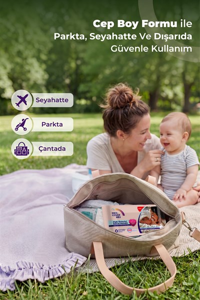 Med-Cover Baby Pişik Önleyici Bakım Mendili - Cep Boy 12li x 12 Avantaj Paketi