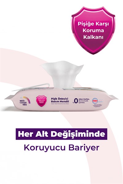 Med-Cover Baby Pişik Önleyici Bakım Mendili 50li x 12 Avantaj Paketi