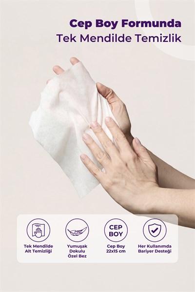 Med-Cover Baby Pişik Önleyici Bakım Mendili - Cep Boy 12li x 12 Avantaj Paketi