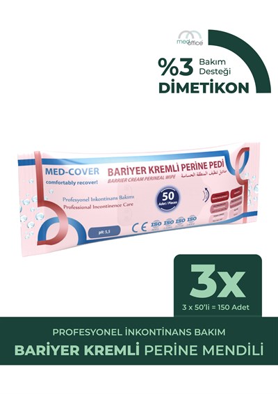 Med-Cover Bariyer Kremli Perine Pedi 50'li - 3 Adet