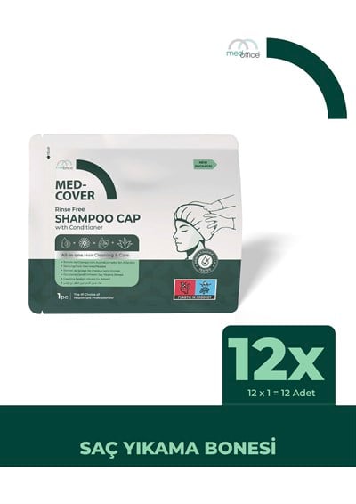 Med-Cover ShampooCap Saç Yıkama Bonesi x 12 adet
