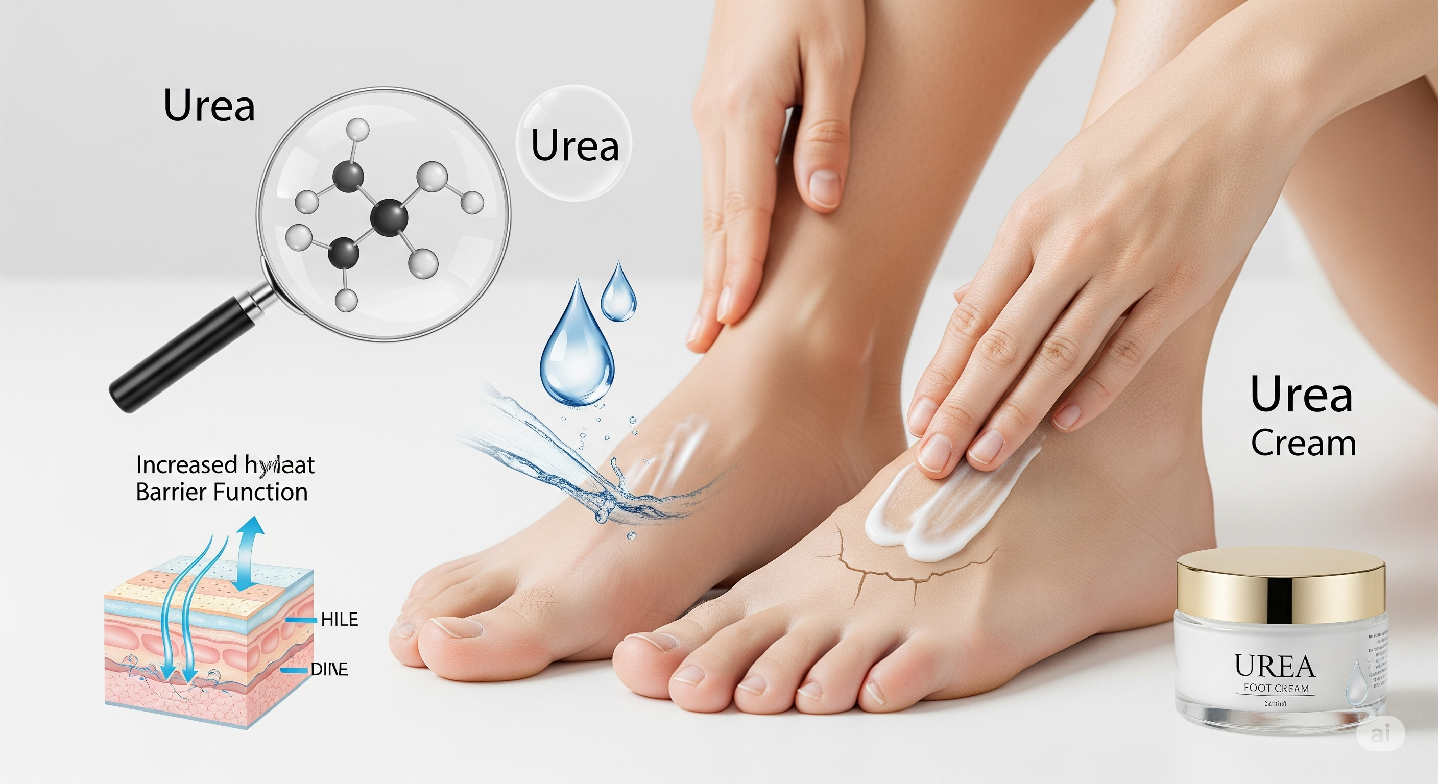 Üre içeren ayak bakım kreminin faydaları