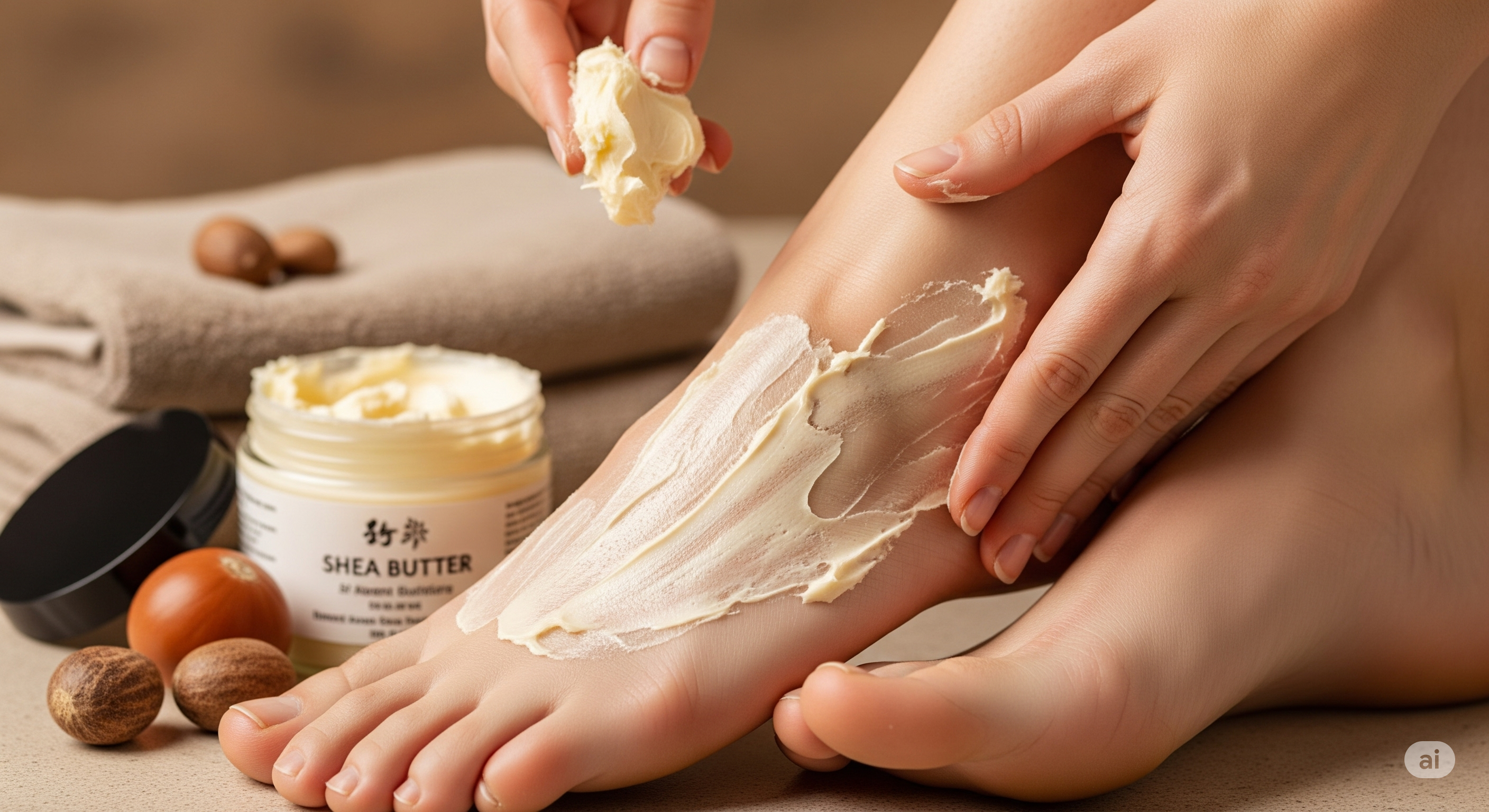 Shea yağı ile ayak bakımı ve cilt konforu