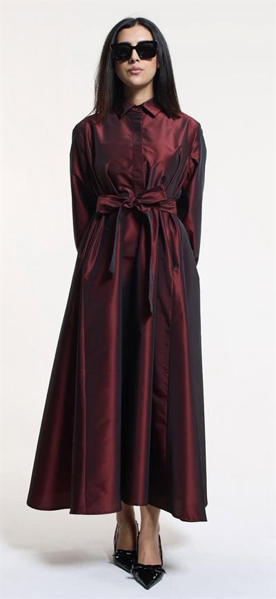 Cherry Tafta Elbise | Bordo 🍒 