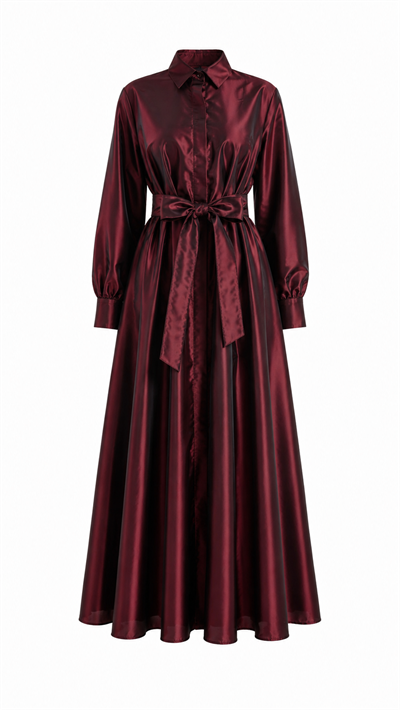Cherry Tafta Elbise | Bordo 🍒 