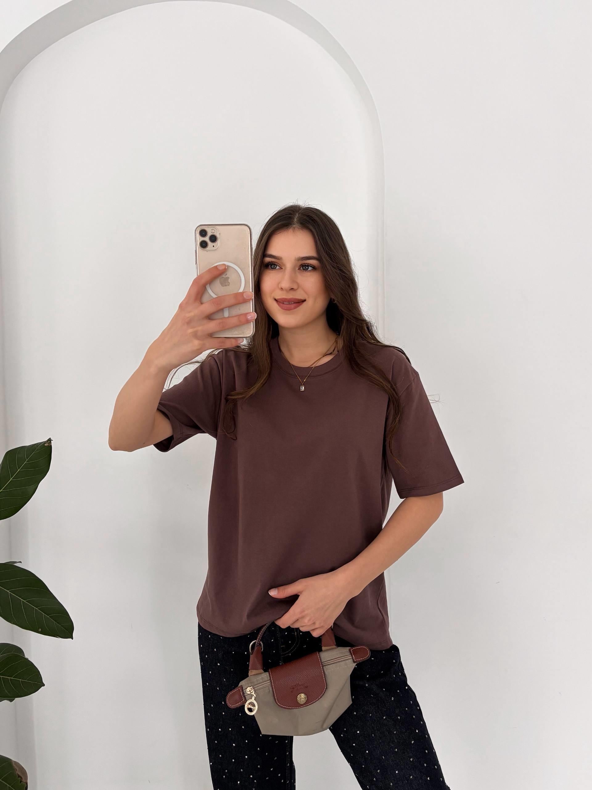 BASIC OVERSİZE KAHVE TSHİRT