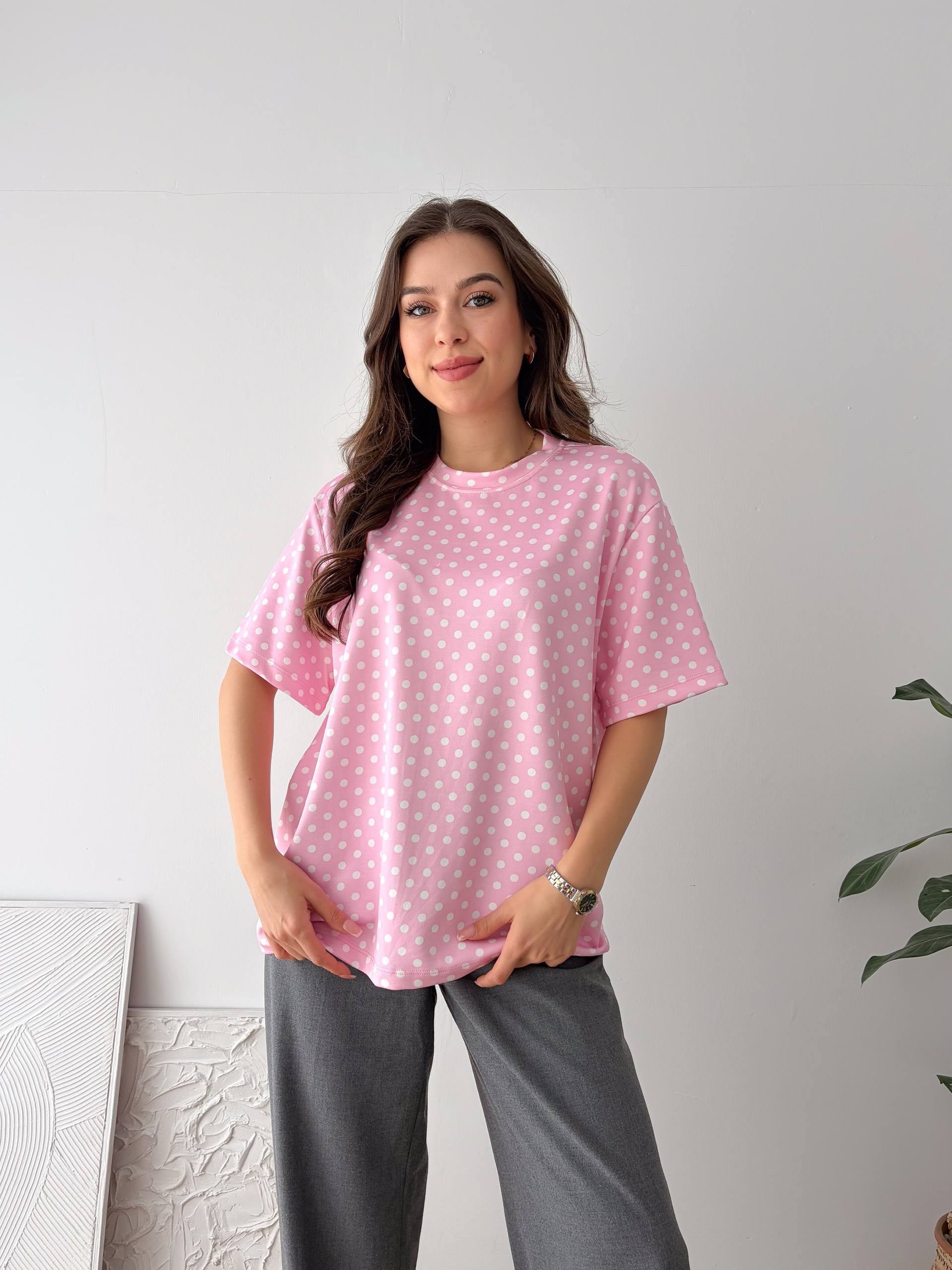 ZR PEMBE PUANTİYELİ TŞİRT
