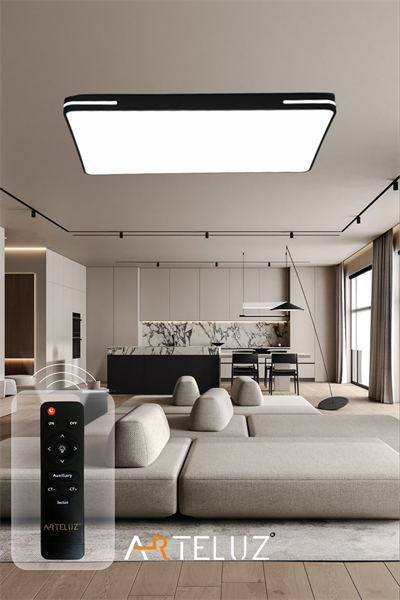 KARE MODEL MODERN PLAFONYER AVİZE (90X60 CM)