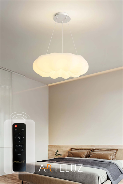 Luxury Bulut Model Modern Sarkıt Avize (55 CM)