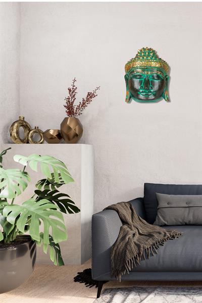 Ahsap Buda Maske El Yapımı Dekoratif Duvar Tablosu