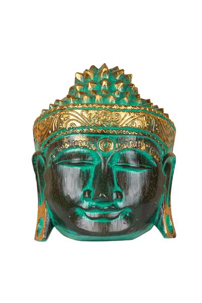 Ahsap Buda Maske El Yapımı Dekoratif Duvar Tablosu