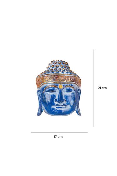 Ahsap Buda Maske El Yapımı Dekoratif Duvar Tablosu