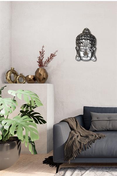 Ahsap Buda Maske El Yapımı Dekoratif Duvar Tablosu