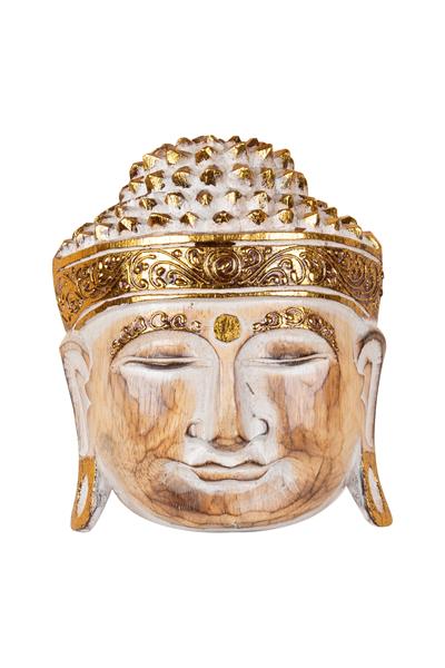 Ahsap Buda Maske El Yapımı Dekoratif Duvar Tablosu