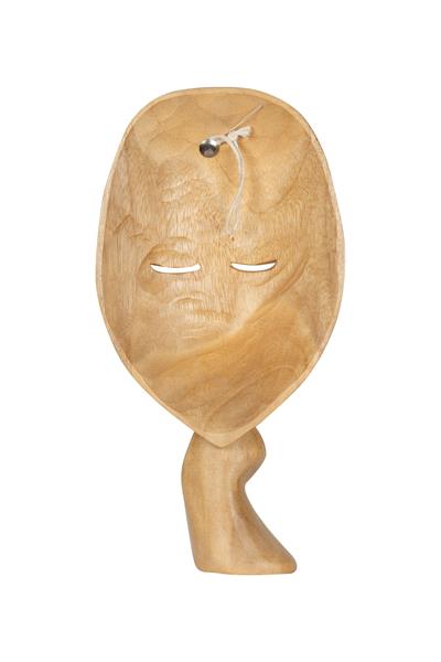 Ahsap Buda Maske El Yapımı Dekoratif Duvar Tablosu