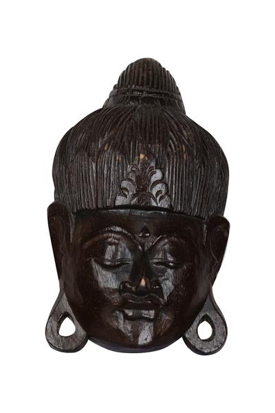 Ahsap Buda Maske El Yapımı Dekoratif Duvar Tablosu