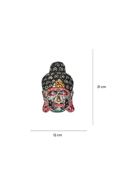 Ahsap Buda Maske El Yapımı Dekoratif Duvar Tablosu