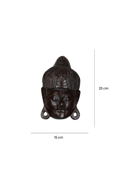 Ahsap Buda Maske El Yapımı Dekoratif Duvar Tablosu