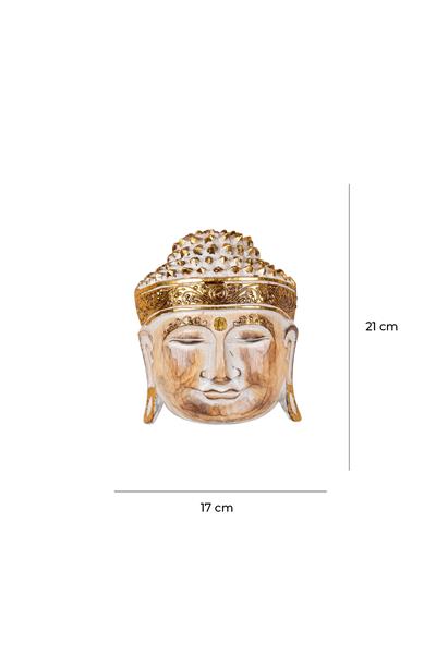 Ahsap Buda Maske El Yapımı Dekoratif Duvar Tablosu