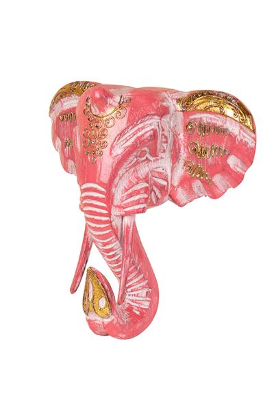 Dekoratif Ahşap Fil Objesi El Yapımı Doğal Tasarım 21 cm x 21 cm