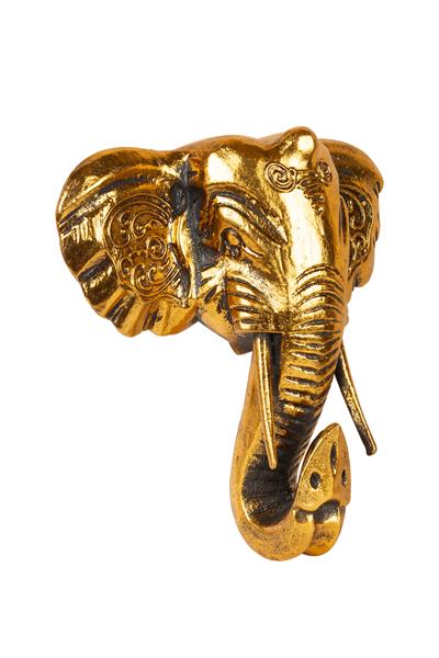 Dekoratif Ahşap Fil Objesi El Yapımı Doğal Tasarım 21 cm x 21 cm