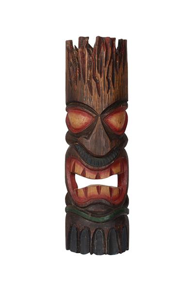 Dekoratif Duvar Objesi Ahşap Kötü Ruhları Uzaklaştıran Maske