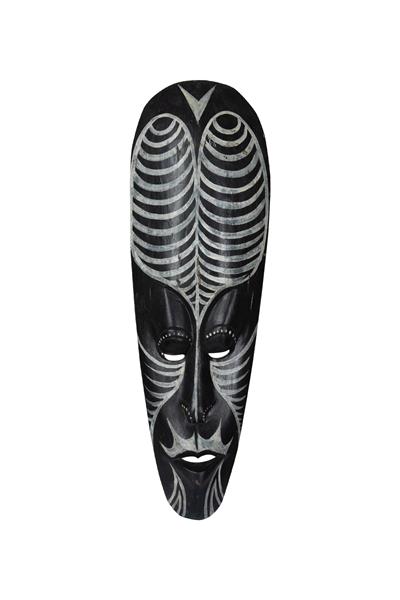 Dekoratif Duvar Objesi Ahşap Kötü Ruhları Uzaklaştıran Maske