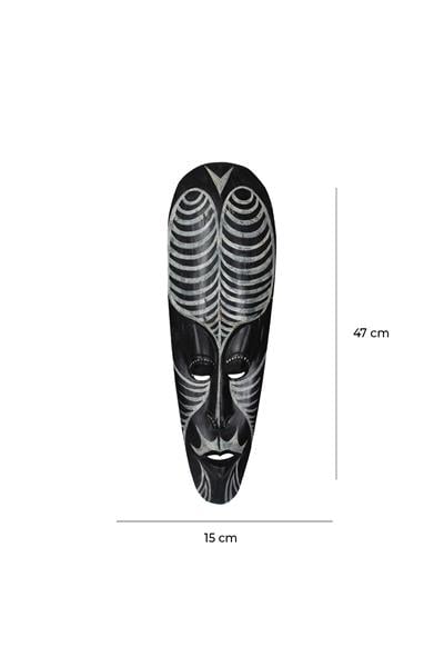 Dekoratif Duvar Objesi Ahşap Kötü Ruhları Uzaklaştıran Maske