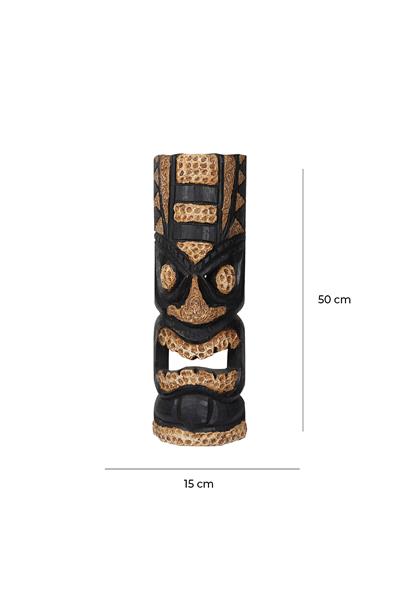 Dekoratif Duvar Objesi Ahşap Kötü Ruhları Uzaklaştıran Maske