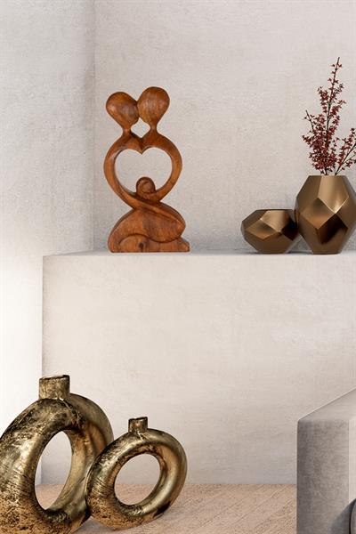 Ev & Ofis Dekoru Hediyelik Ağaç Oyma 19 cm x 10 cm