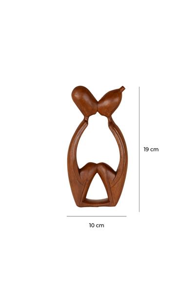 Ev & Ofis Dekoru Hediyelik Ağaç Oyma 19 cm x 10 cm