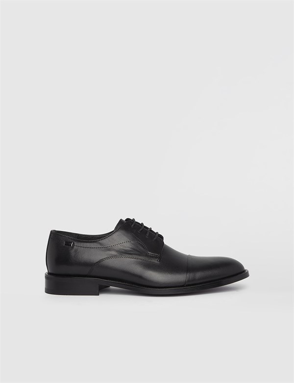 Ealing Hakiki Deri Erkek Siyah Antik Klasik Ayakkabı