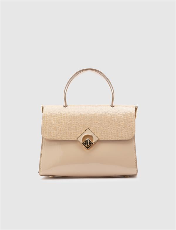 Aalst Glossy Cream Women's Handbag