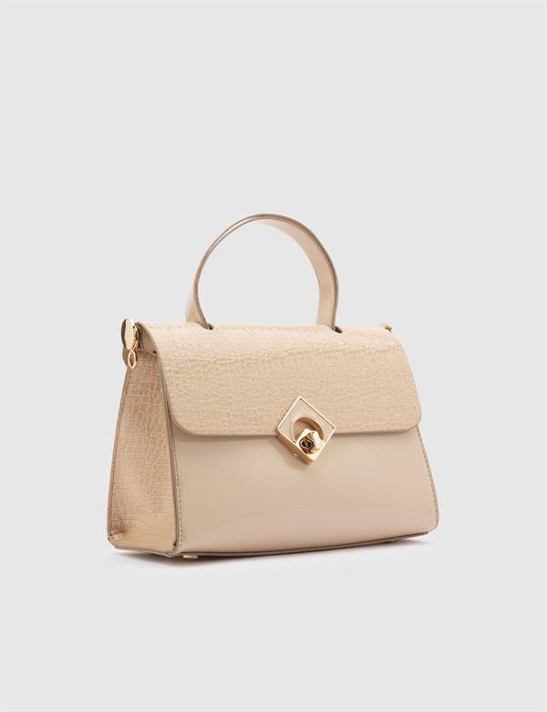 Aalst Glossy Cream Women's Handbag