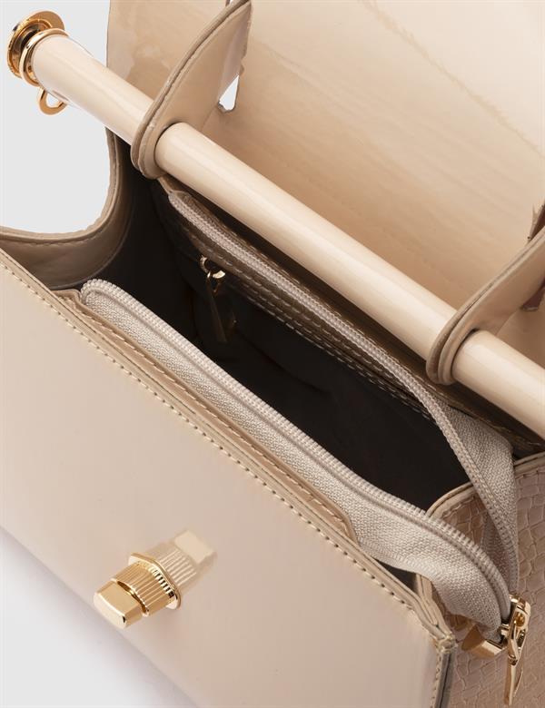 Aalst Glossy Cream Women's Handbag