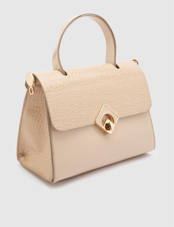 Aalst Glossy Cream Women's Handbag
