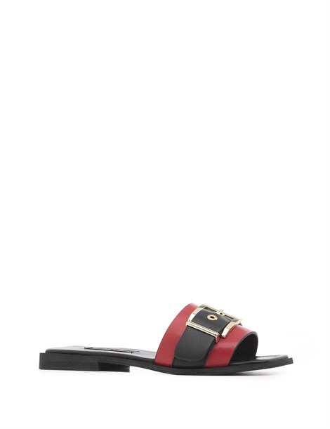 Abella Women's Slipper Red Leather
