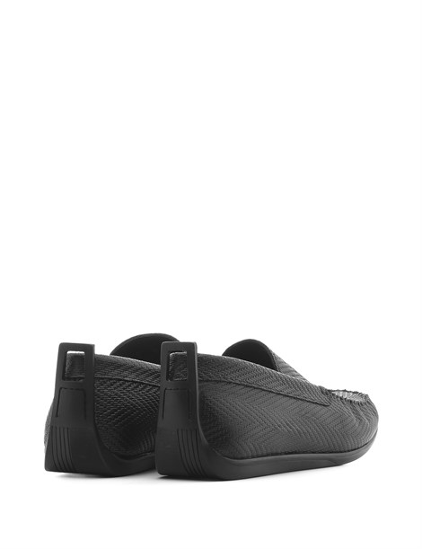 Adal Men's Moccasin Black Leather