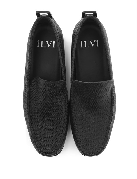 Adal Men's Moccasin Black Leather